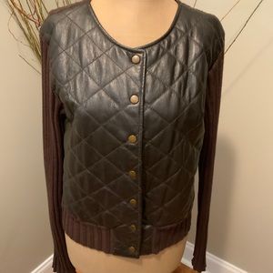 John Paul Richards leather sweater Jacket